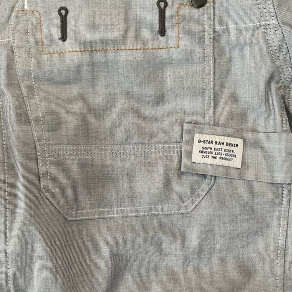 G-Star Raw Denim Zipper and Snap Button Closure Front Size Medium - Picture 8 of 14